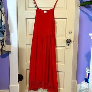 Free People intimately size small coral in color sun dress